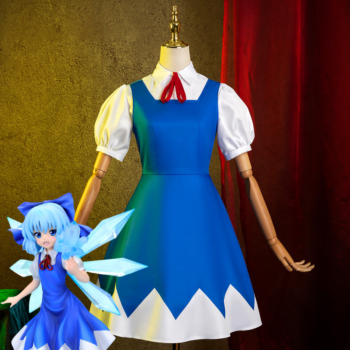Touhou Project Ice Fairy Cirno Cosplay Costume - Tophatter Daily Deals